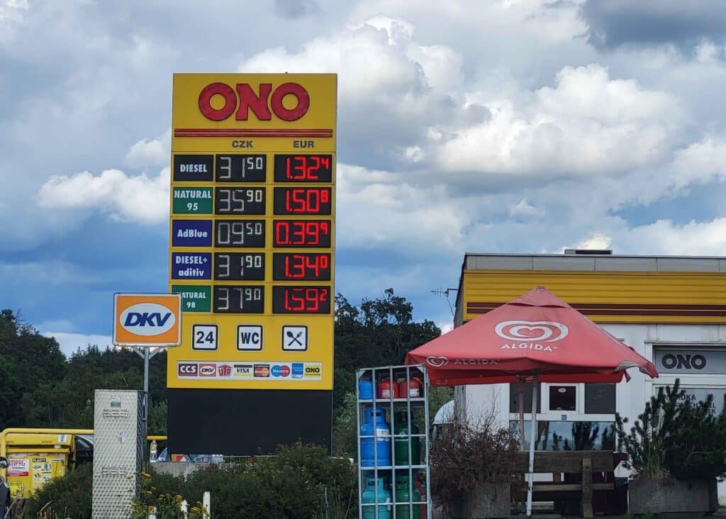 Ceny na čerpací stanicí Tank ONO už mírně povyrostly. Foto: ČRzprávy.cz