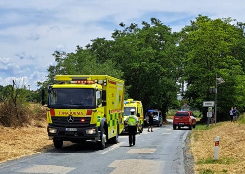 Nehoda dodávky u Syrovic na Brněnsku. Foto: ZZS MJK