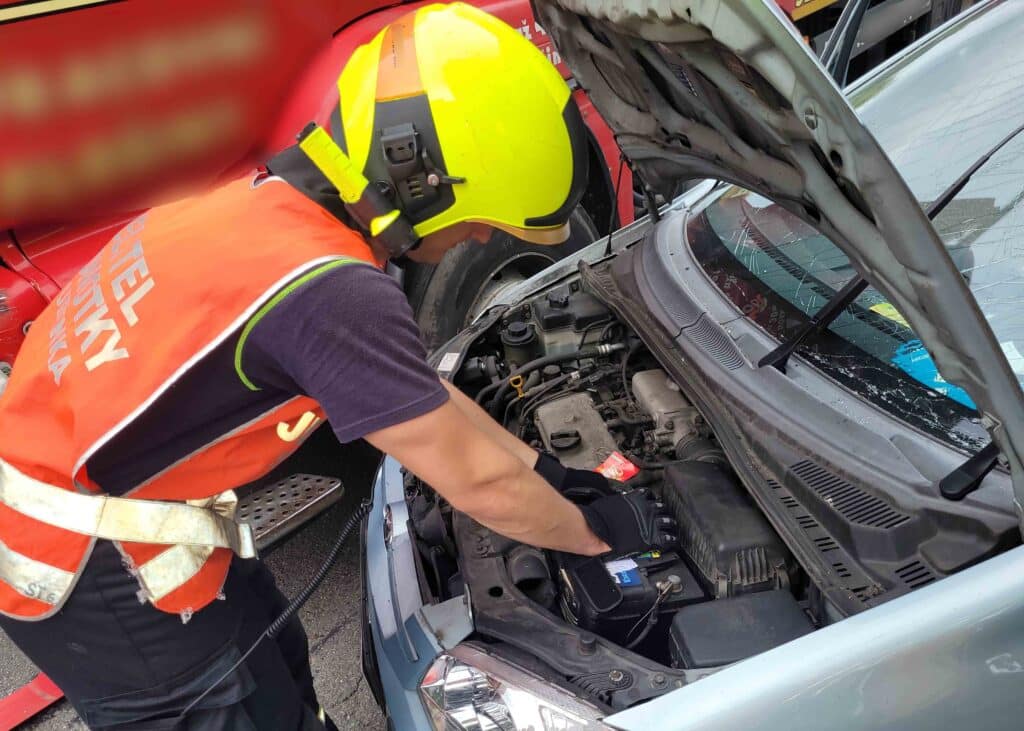 Tragická nehoda u Studénky. Foto: HZS