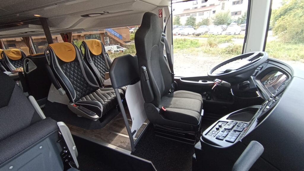 Interiér nového autobusu RegioJet Fun a Relax. Foto: ČRzprávy.cz