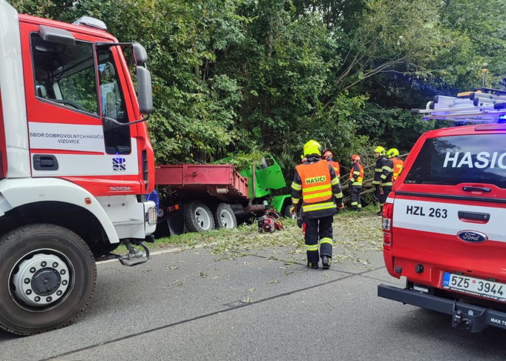 Tragická nehoda u Bratřejova na Zlínsku. Foto: ZZS