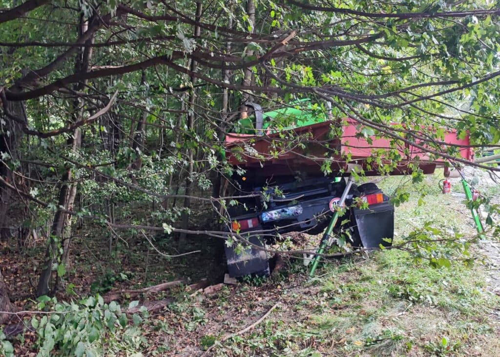Tragická nehoda u Bratřejova na Zlínsku. Foto: ZZS
