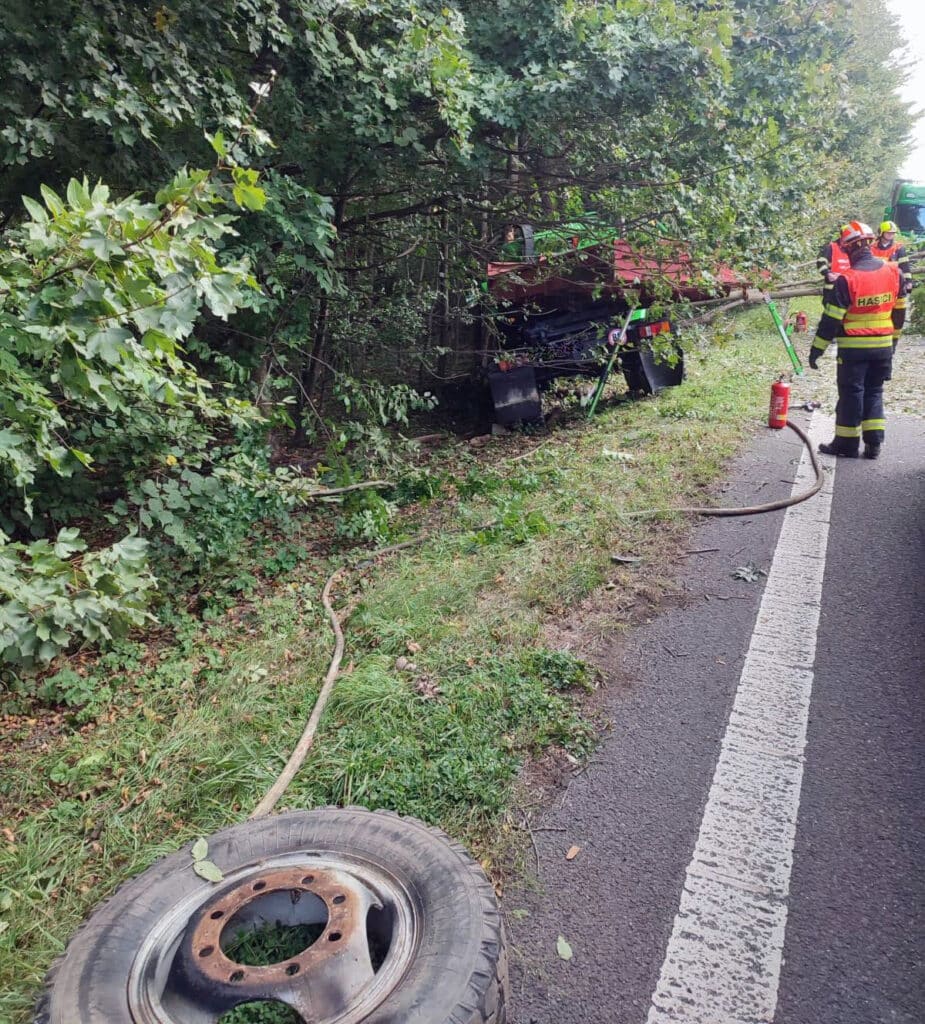 Tragická nehoda u Bratřejova na Zlínsku. Foto: ZZS