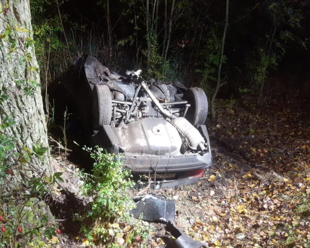 Tragická nehoda nedaleko Kněžmosta. Foto: HZS