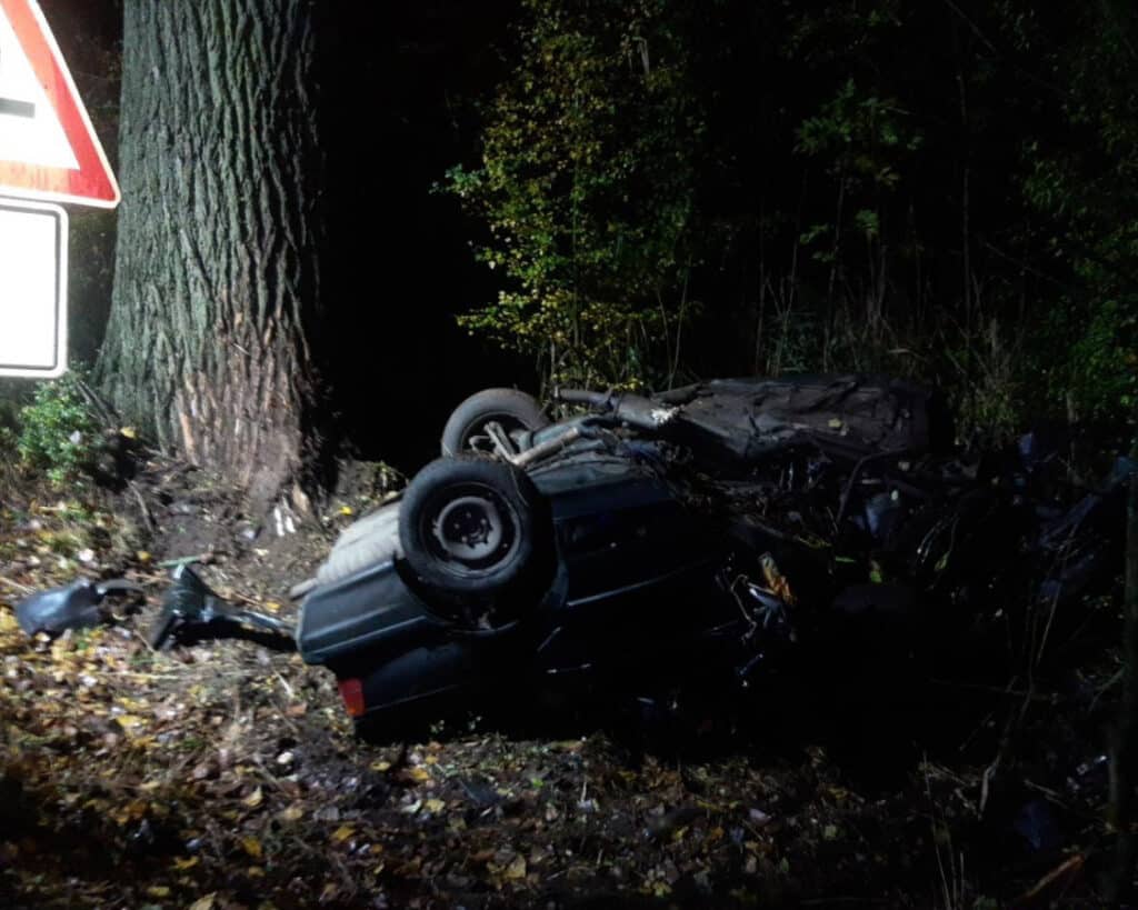 Tragická nehoda nedaleko Kněžmosta. Foto: HZS