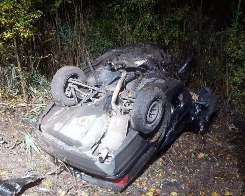 Tragická nehoda nedaleko Kněžmosta. Foto: HZS