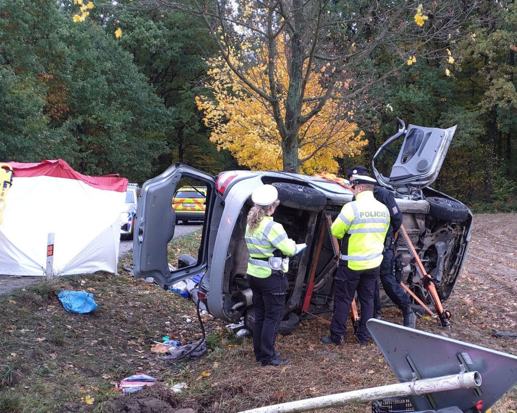 Tragická sobotní nehoda v Tisové na Orlickoústecku. Foto: HZS