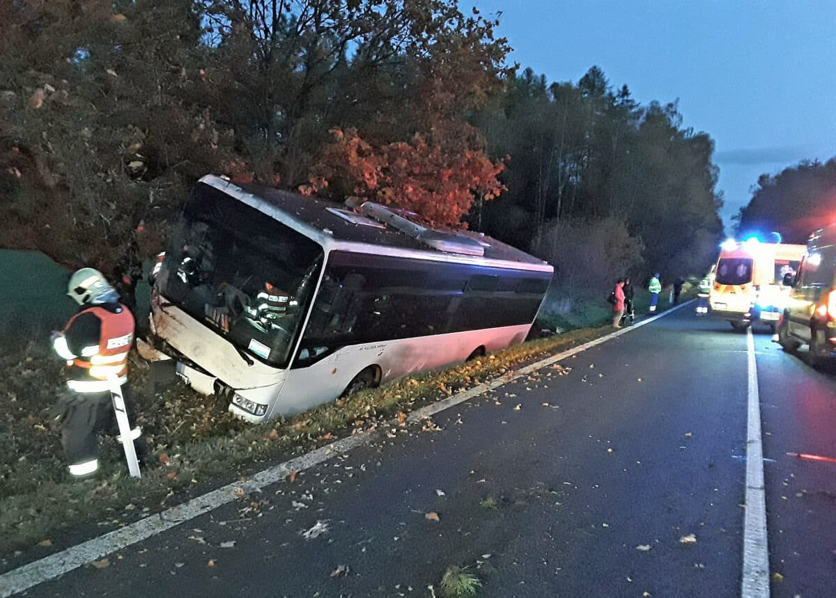 Nehoda u Krásného Lesa na Liberecku. Zdroj: HZS