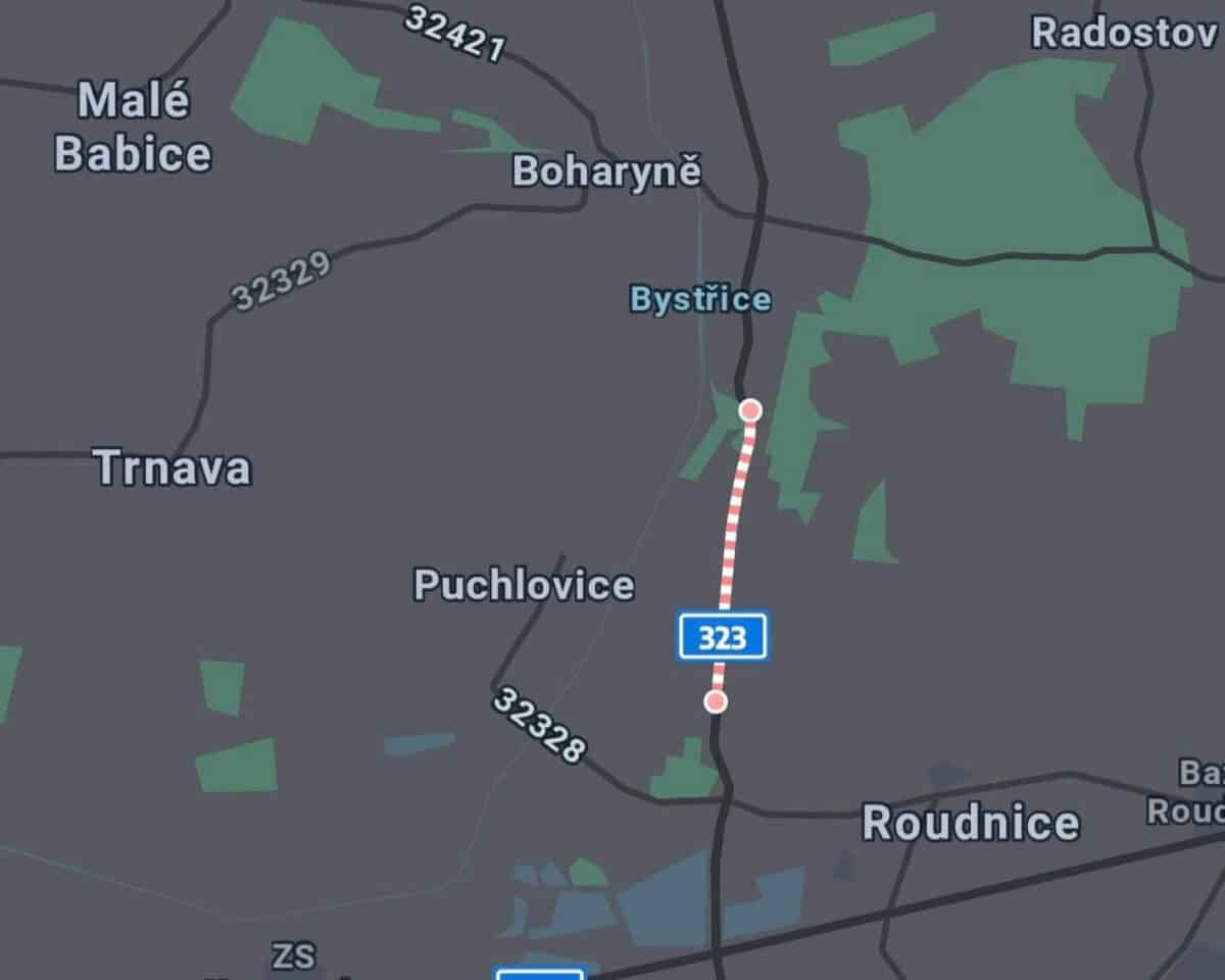 Místo tragické nehody. Zdroj: FB/Bouračky kolem Miletína