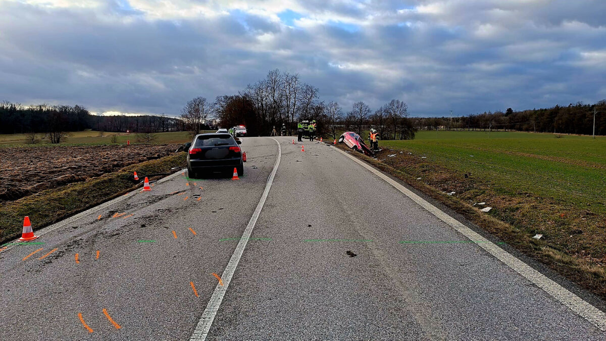 Tragická nehoda u Vranína. Foto: HZS