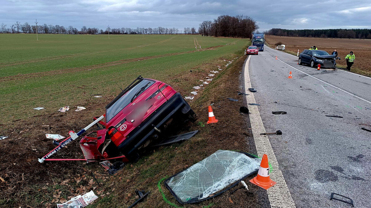 Tragická nehoda u Vranína. Foto: HZS