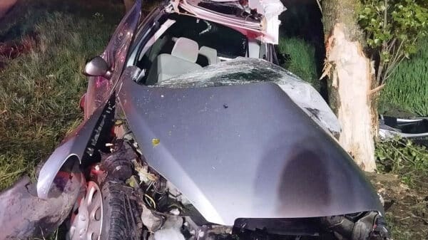 Tragická nehoda mladého řidiče u Cohustníkova Hradiště. Foto: FB/Bouračky kolem Miletína