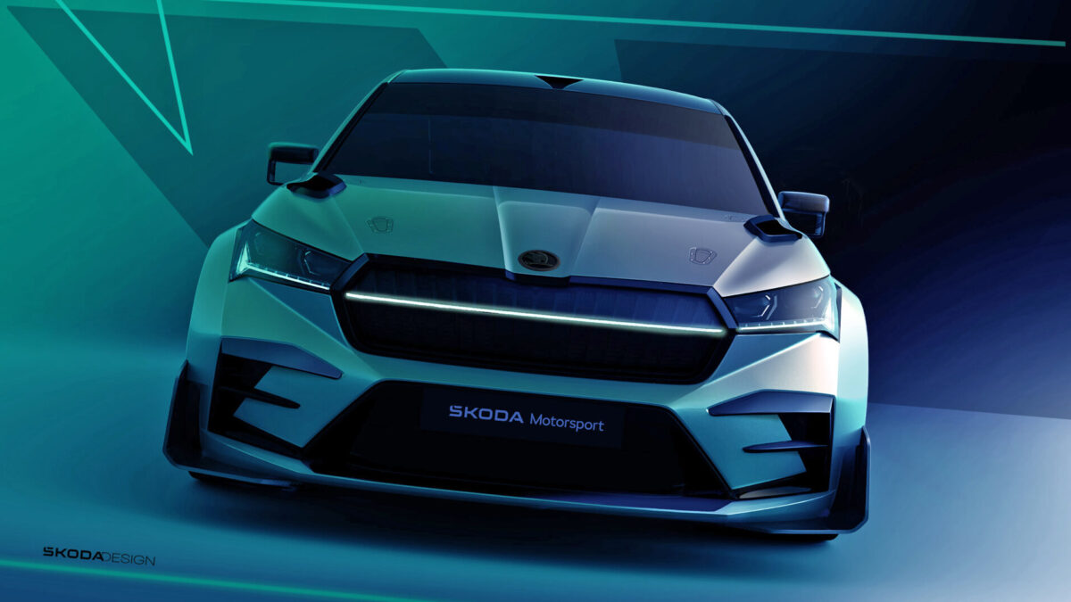 Studie Škoda Enyaq RS Race se představuje.