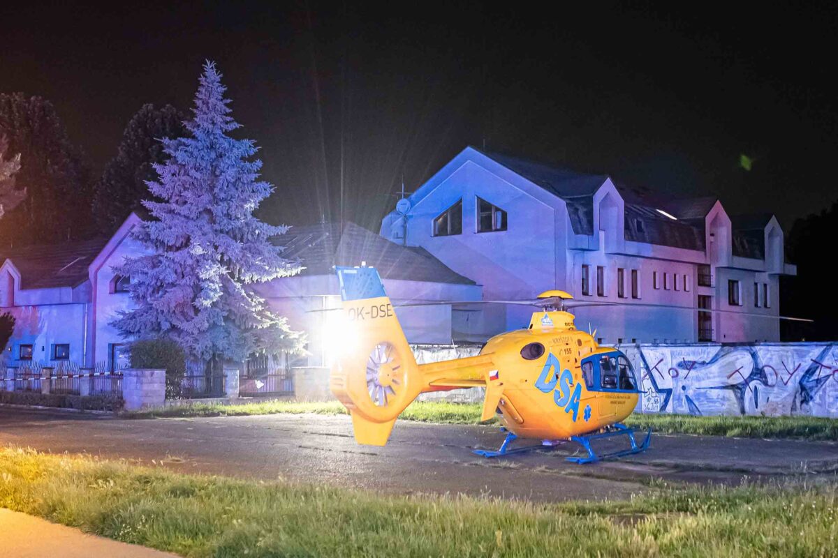 Nehoda vlaku v Pardubicích. Foto: Michal Fanta, HZS