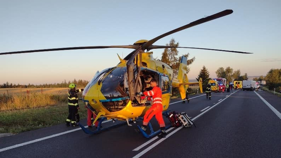 Vážná nehoda u Koclířova. Foto: HZS