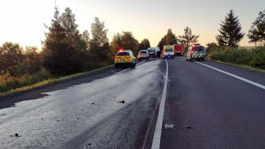 Vážná nehoda u Koclířova. Foto: HZS