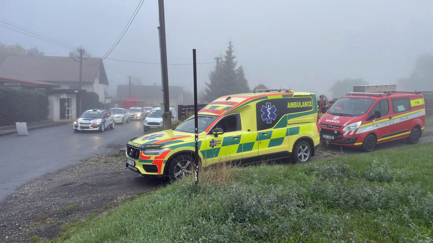 Vážná nehoda na Rally Hořovice. Foto: THP
