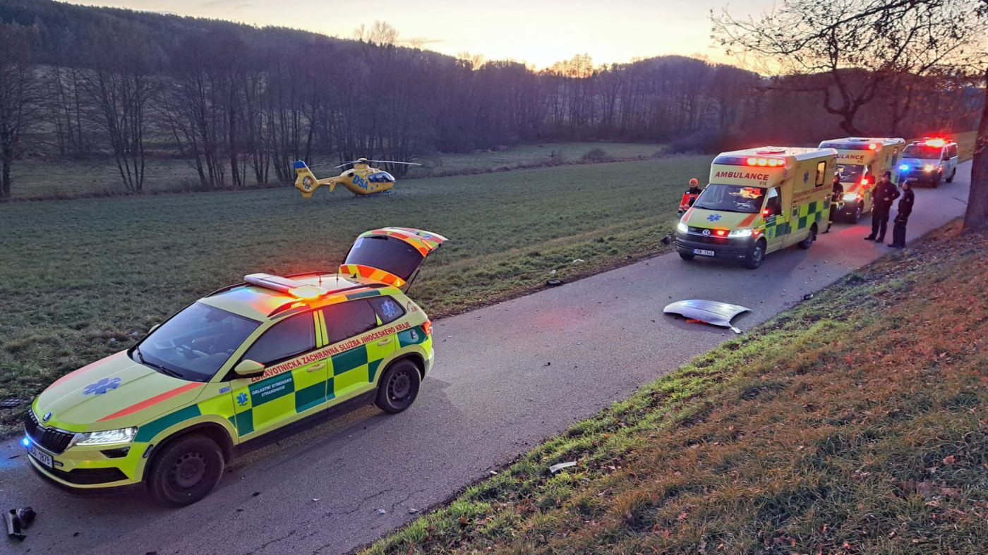 Tragická nehoda u Nihošovic. Foto: ZZS