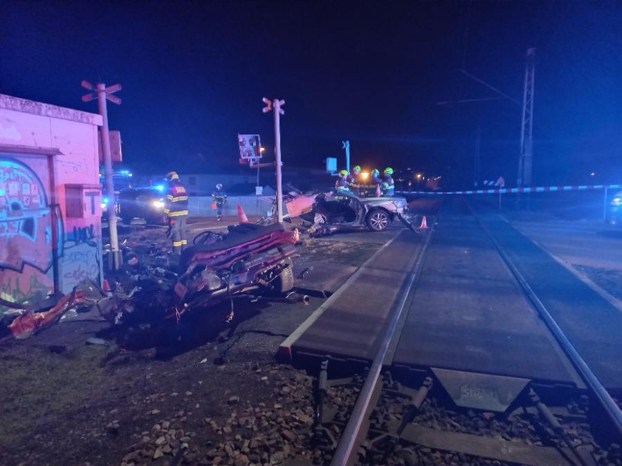 Tragická nehoda u Hrdějovic. Foto: PČR