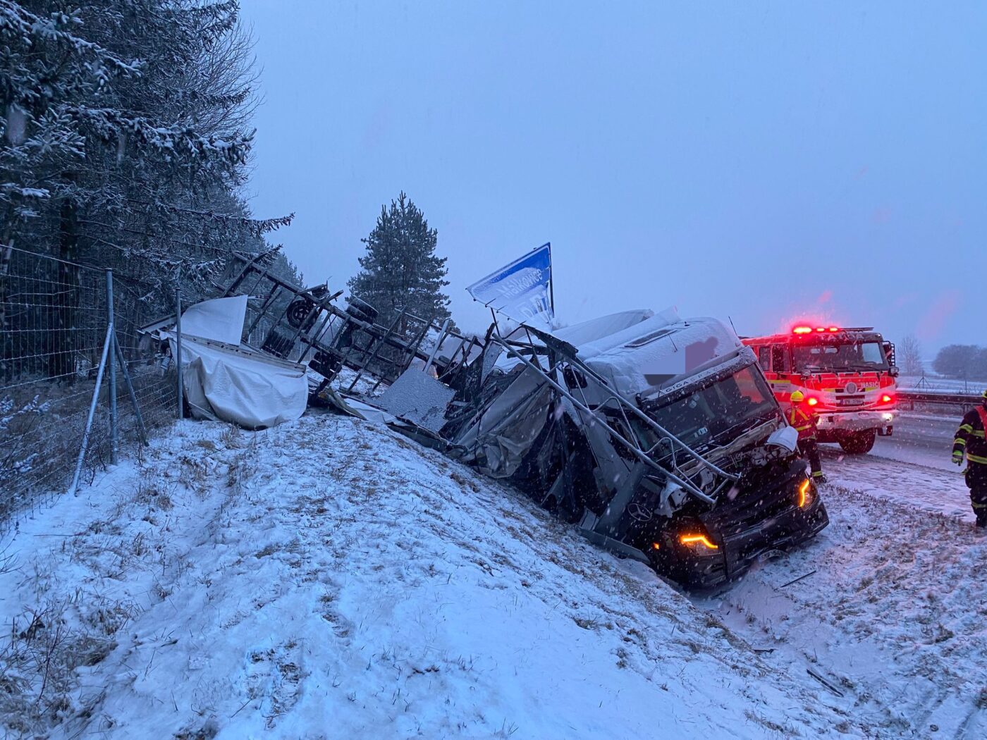 Vážná nehoda na dálnici D5.