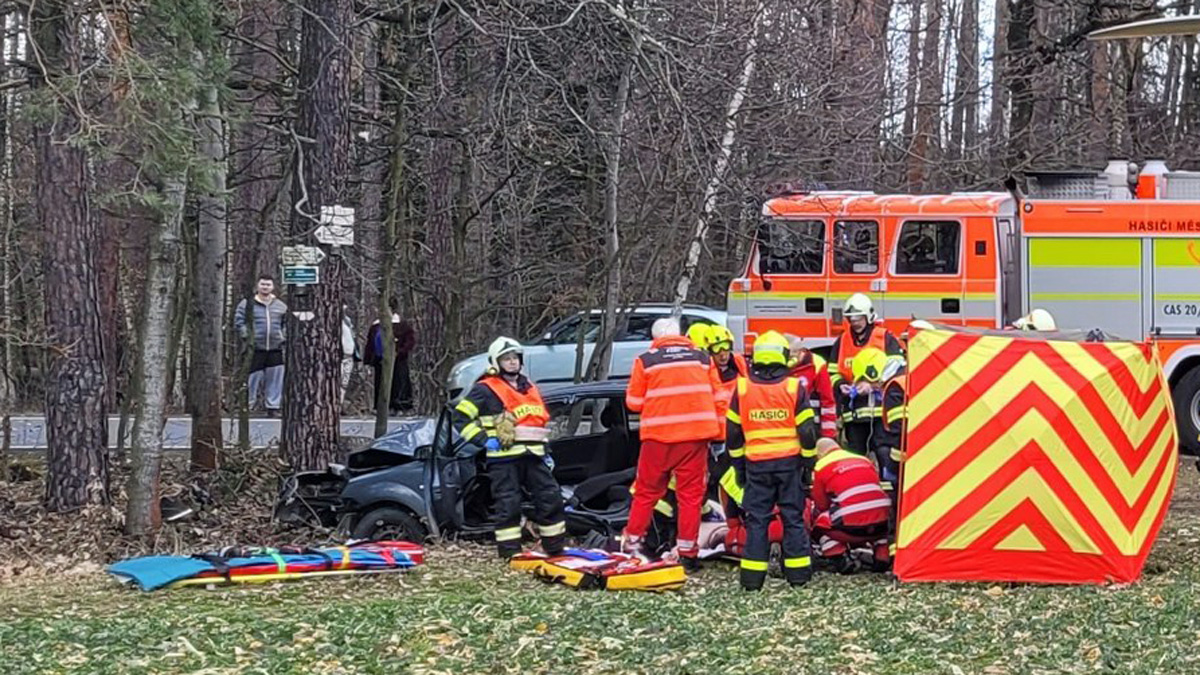 Tragická nehoda na Opavsku. Foto: HZS