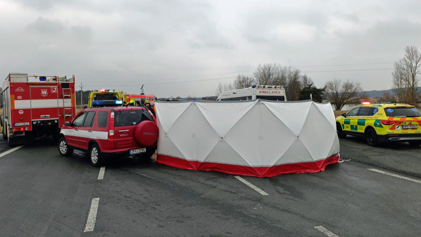 Vážná nehoda na Tachovsku. Foto: HZS