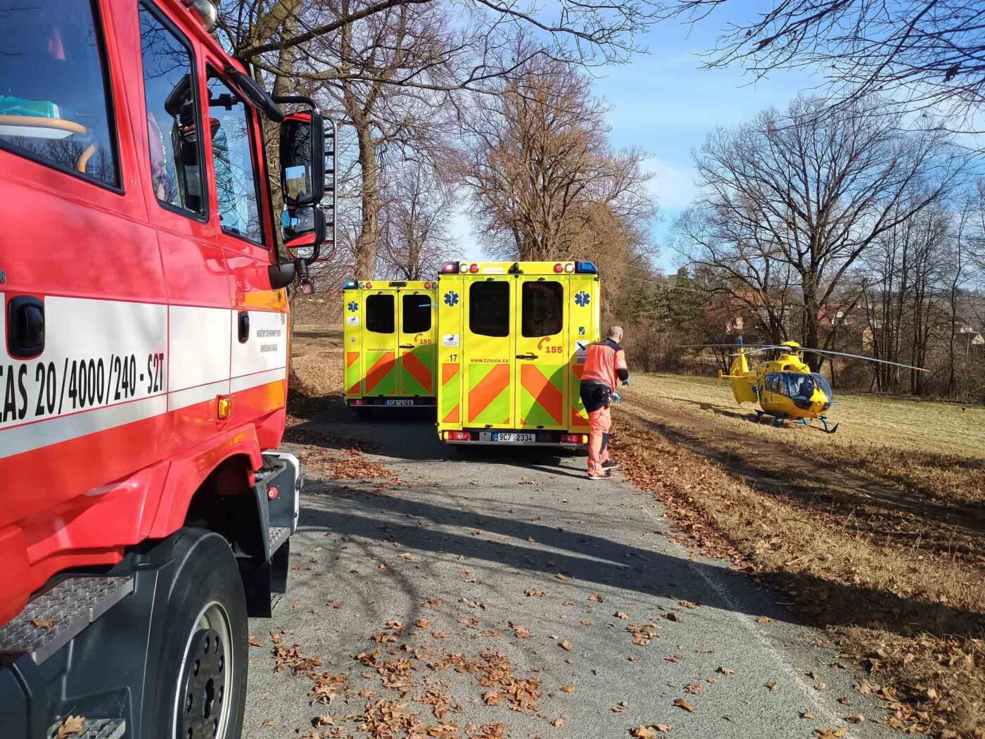 Vážná nehoda na Písecku. Foto: HZS