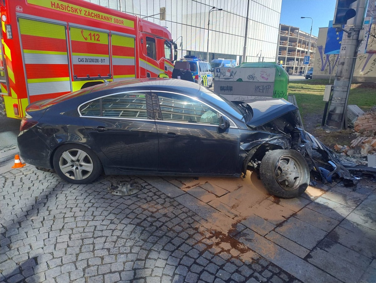 Nehoda v Ostravě. Foto: PČR