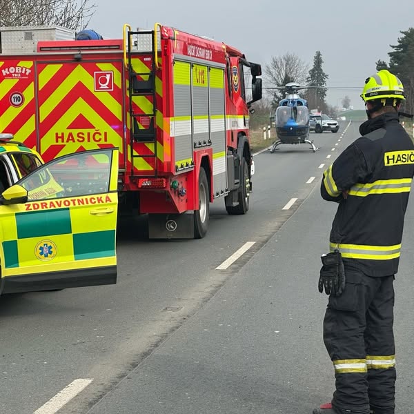Tragická nehoda v Říčanech. Foto: HZS