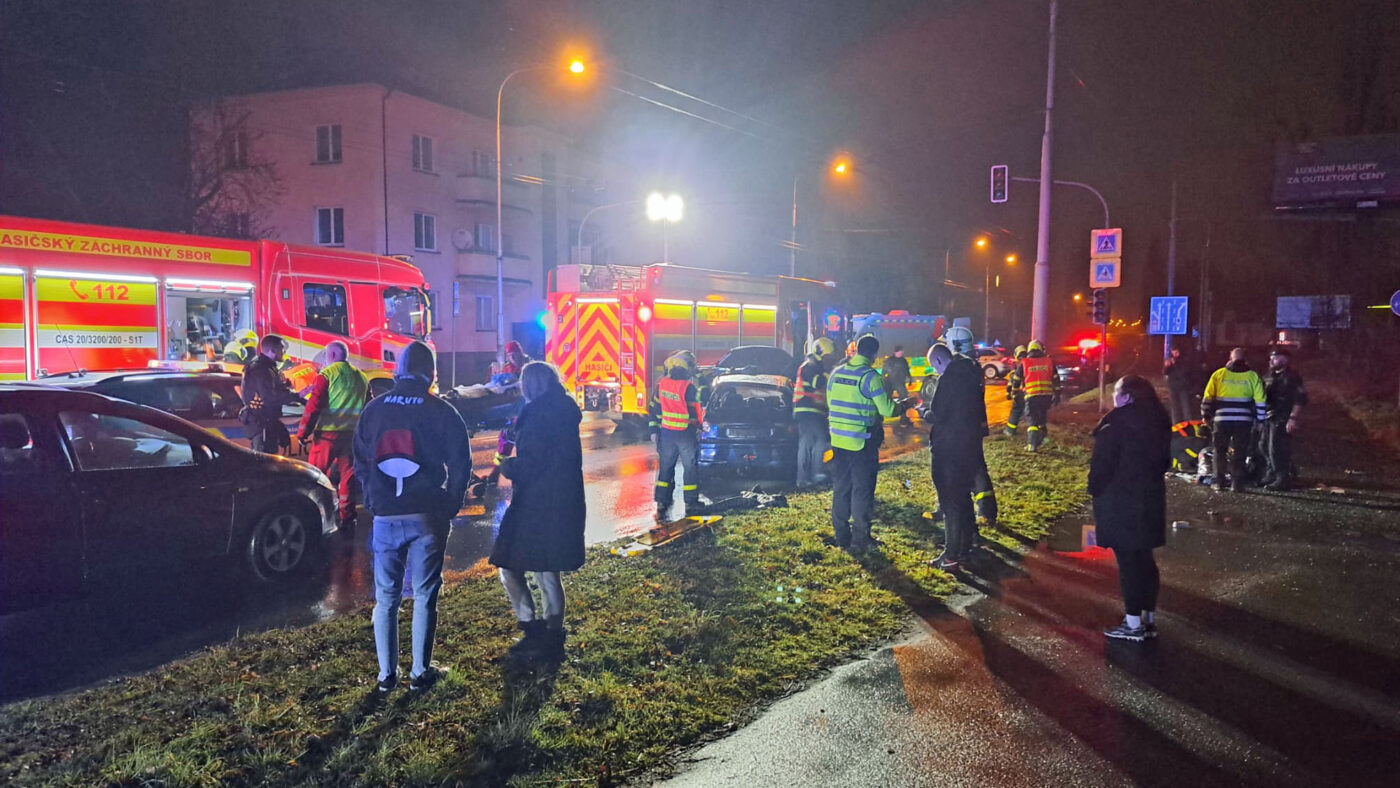 Vážná nehoda v Ostravě. 