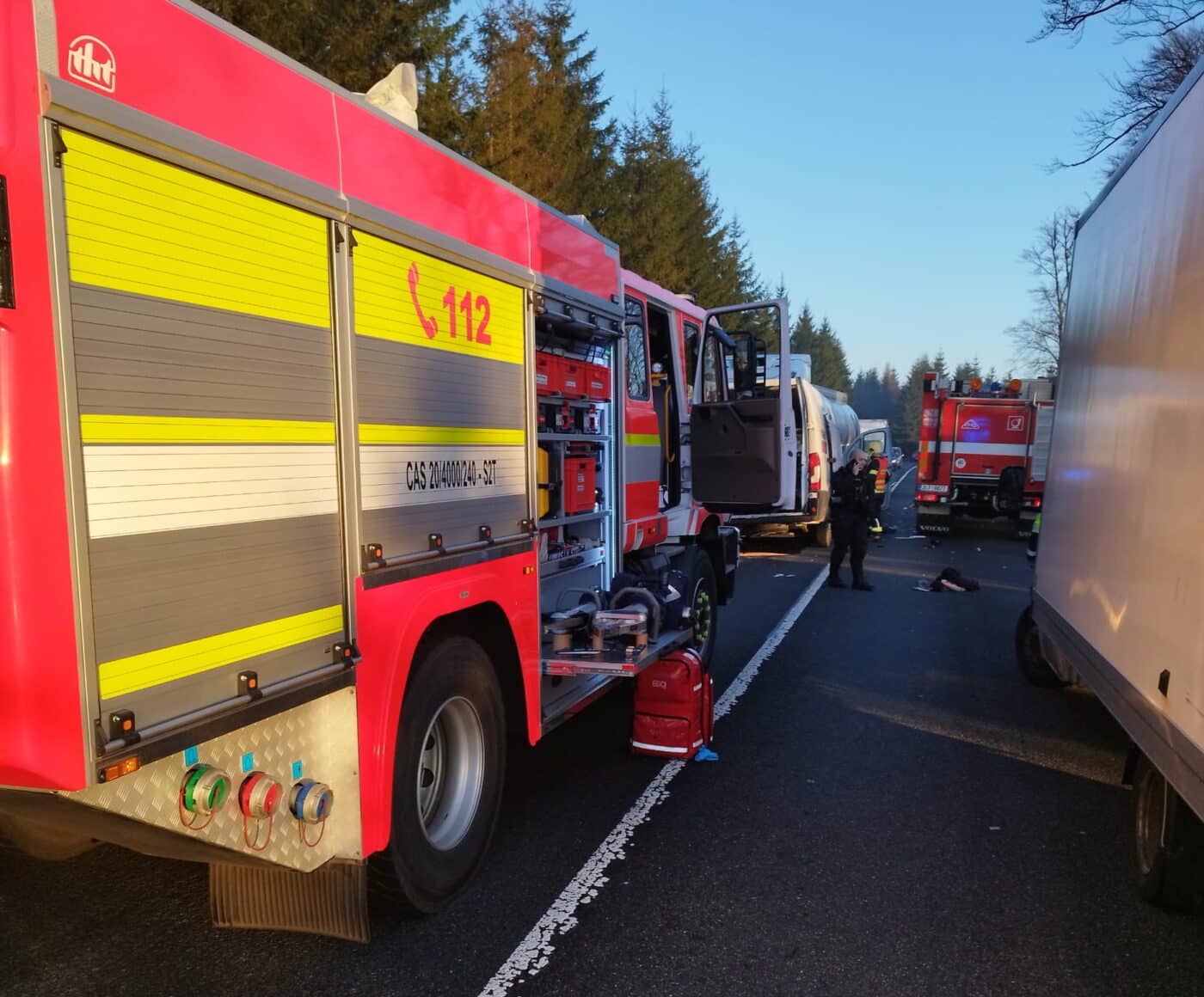 Tragická nehoda nedaleko Nové Huti. Foto: HZS