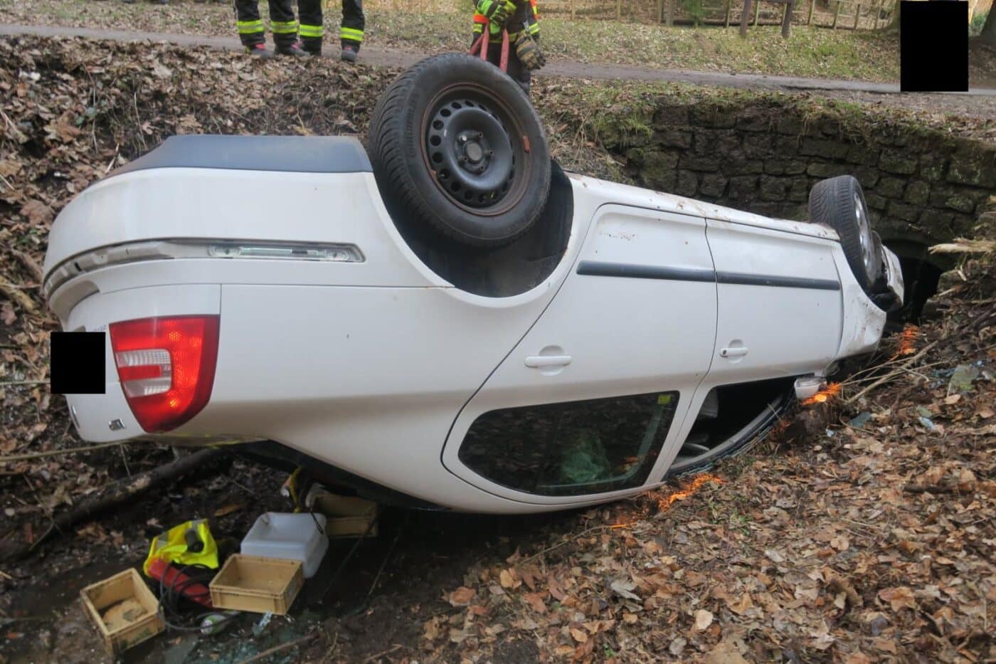 Policejní pronásledování na Liberecku skončilo nehodou. Foto: PČR