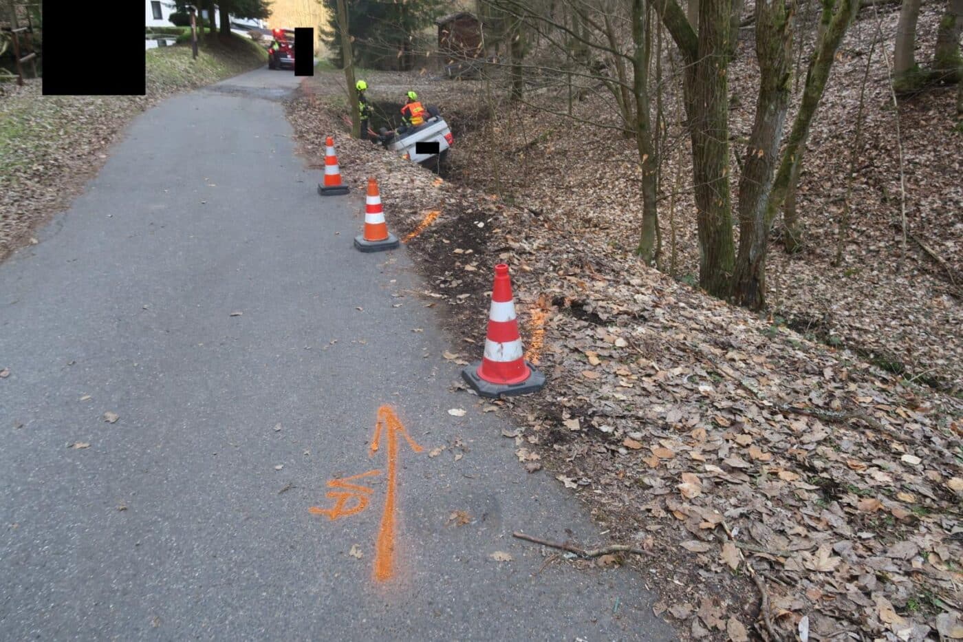 Policejní pronásledování na Liberecku skončilo nehodou. Foto: PČR