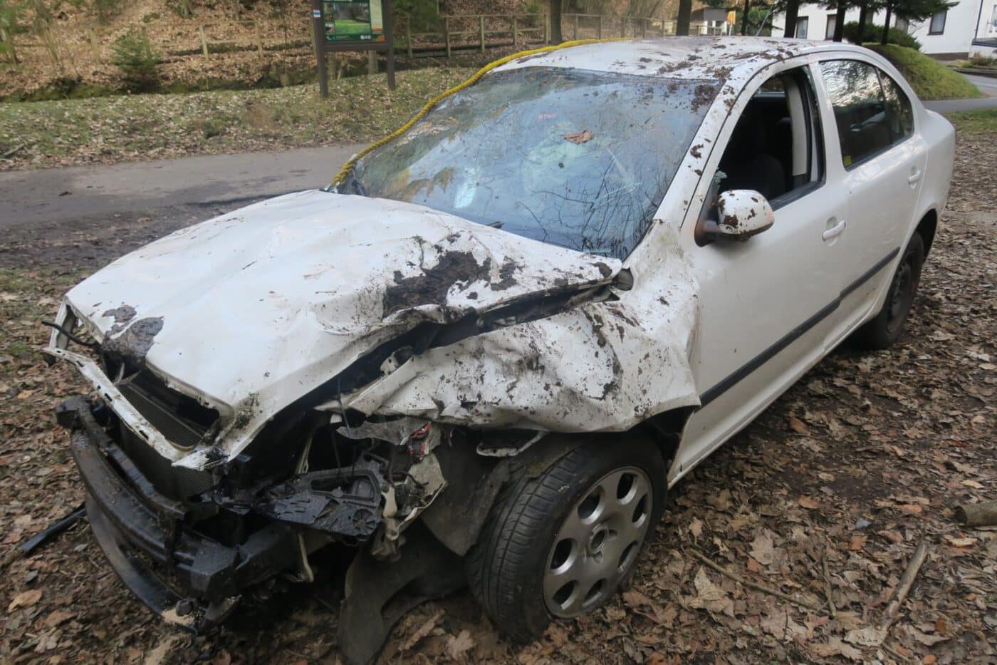 Policejní pronásledování na Liberecku skončilo nehodou. Foto: PČR