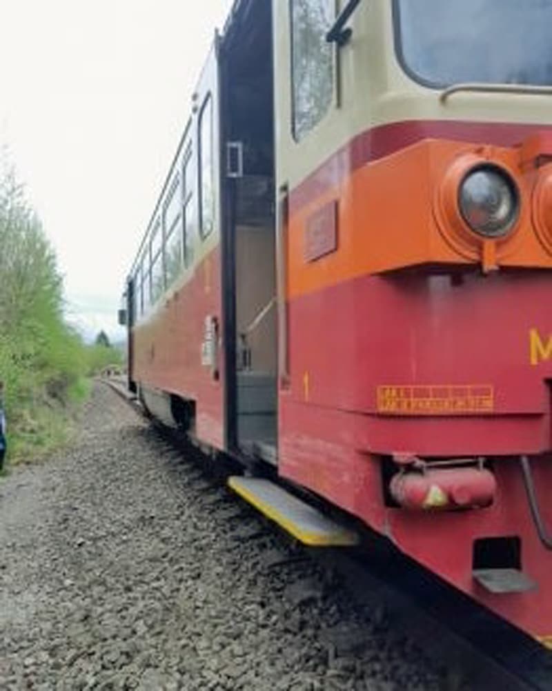 Nehoda auta a vlaku v Dolních Habarticích na Děčínsku. Foto: HZS