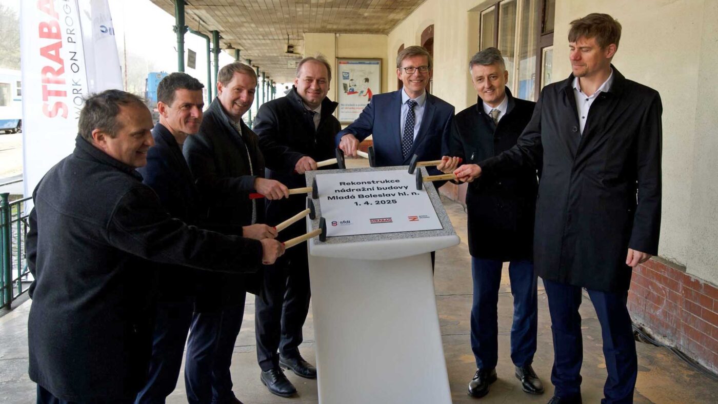 Začala stavba nového nádraží v Mladé Boleslavi. Foto: Správa železnic