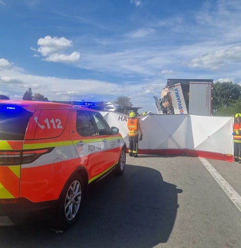 Tragická nehoda na dálnici D2.