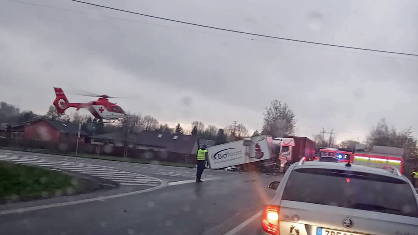Tragická nehoda u obce Dobrá. Foto: Obec Nošovice
