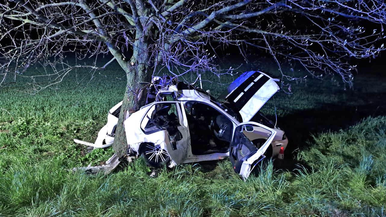 Tragická nehoda u obce Běstviny na Hradecku. Foto: HZS