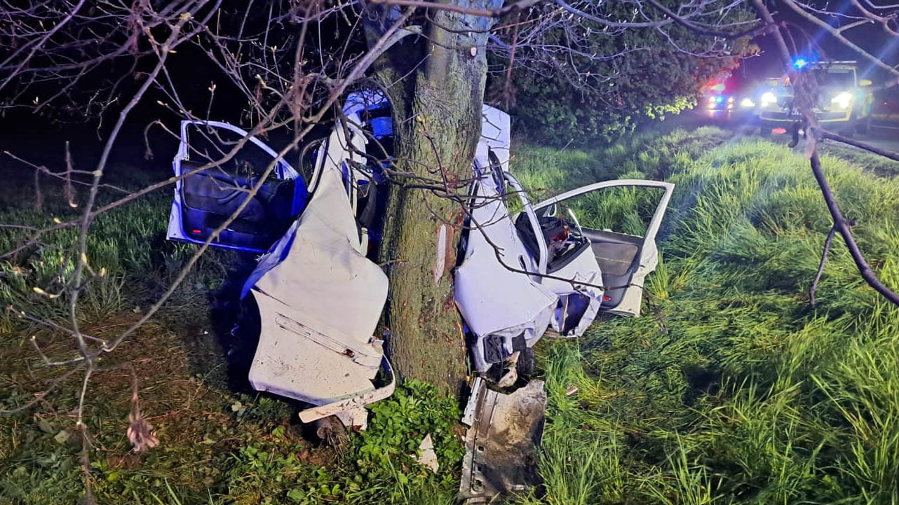 Tragická nehoda u obce Běstviny na Hradecku. Foto: HZS