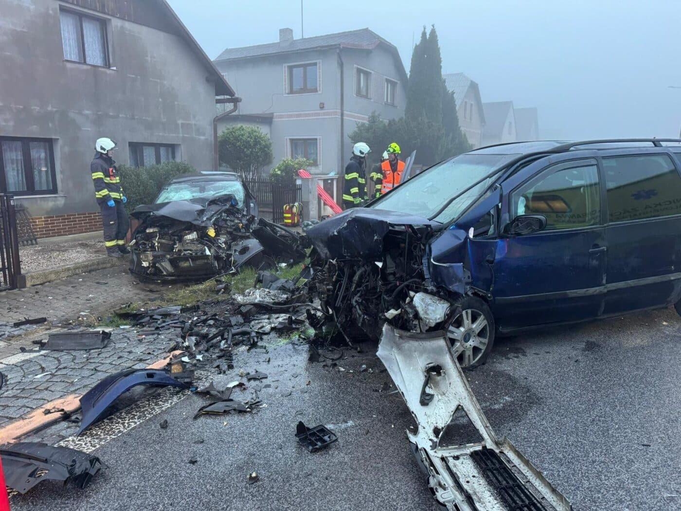 Vážná nehoda v Holohlavech. Foto: ZZS