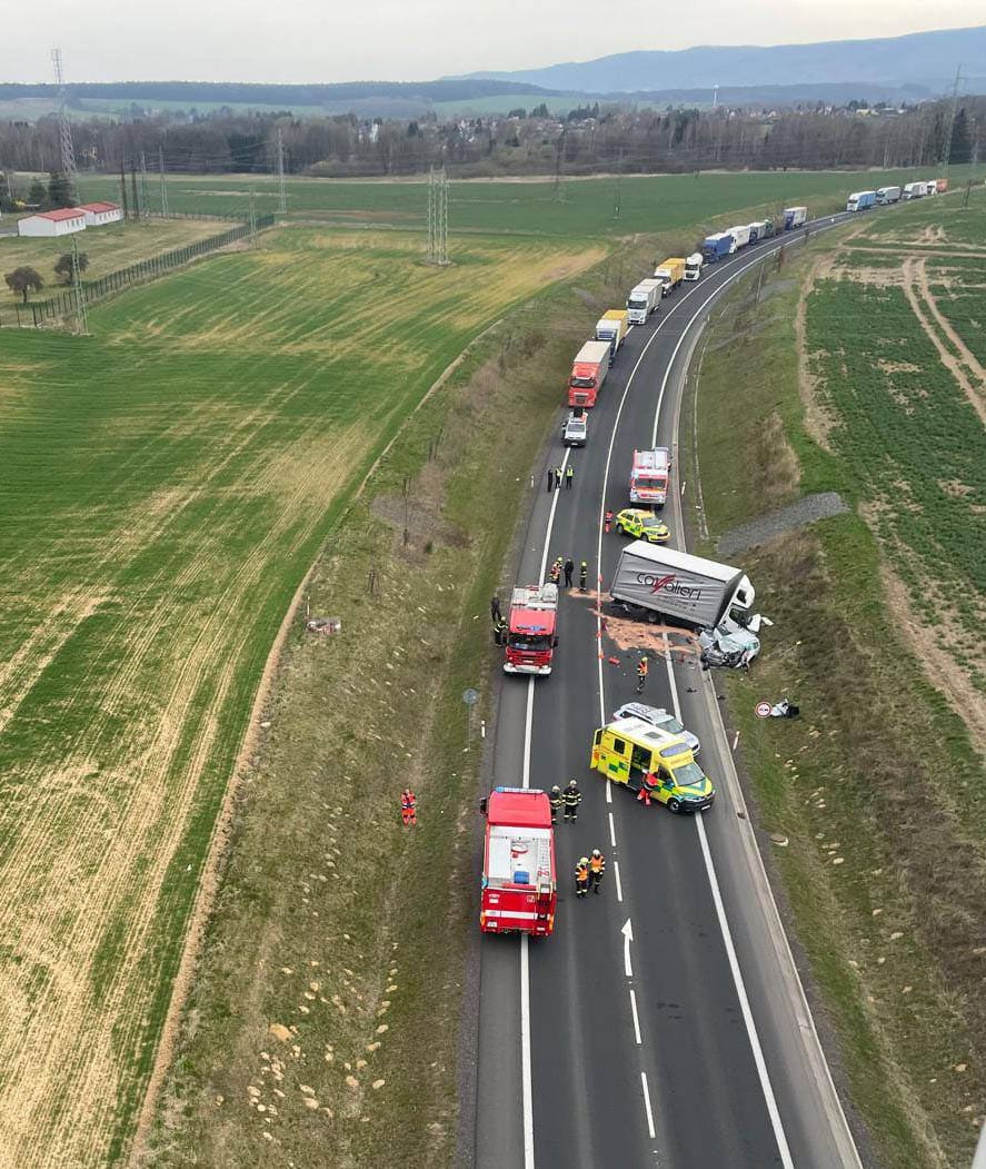 Vážná nehoda u Trstěnic na Tachovsku. Foto: ZZS