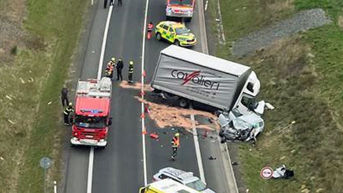 Vážná nehoda u Trstěnic na Tachovsku. Foto: ZZS