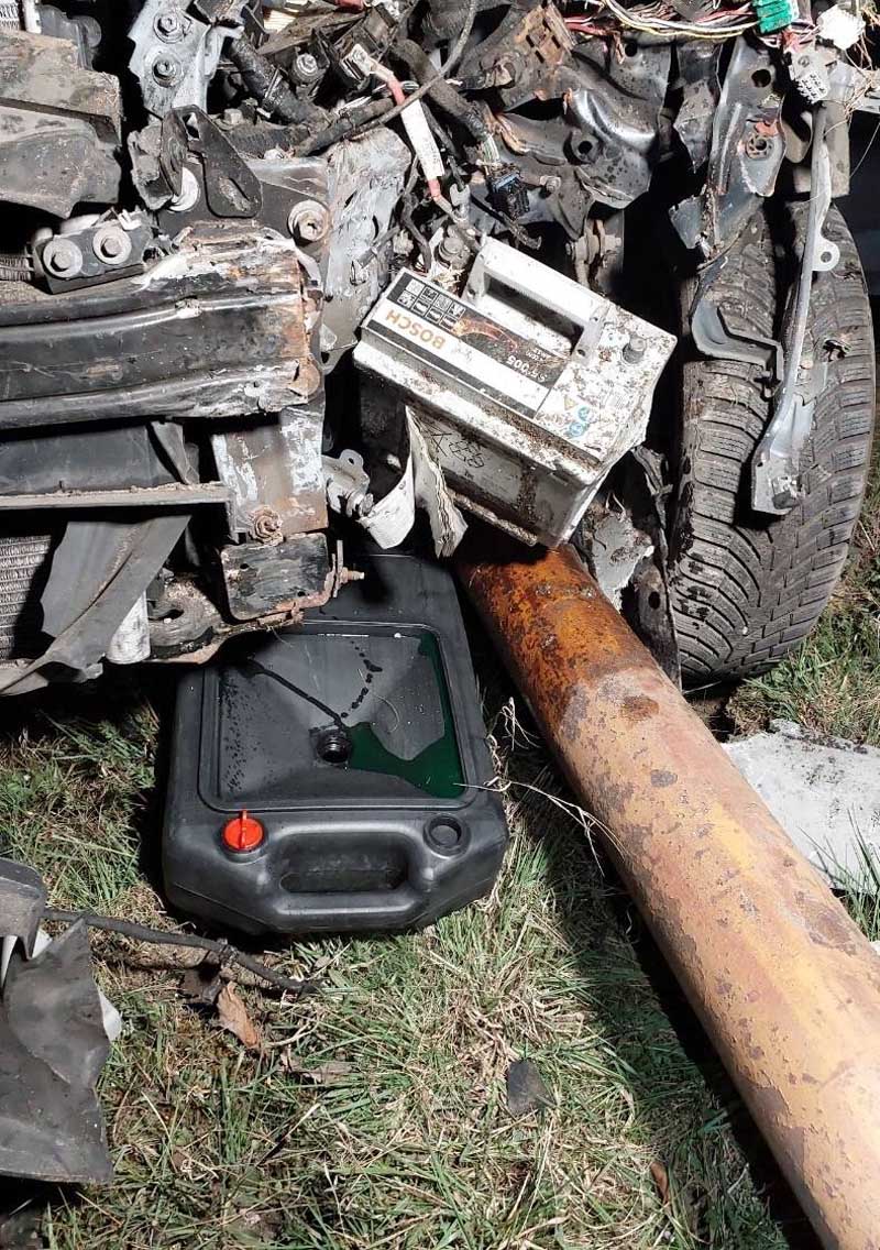 Noční nehoda ve Vysokém Mýtu. Foto: HZS