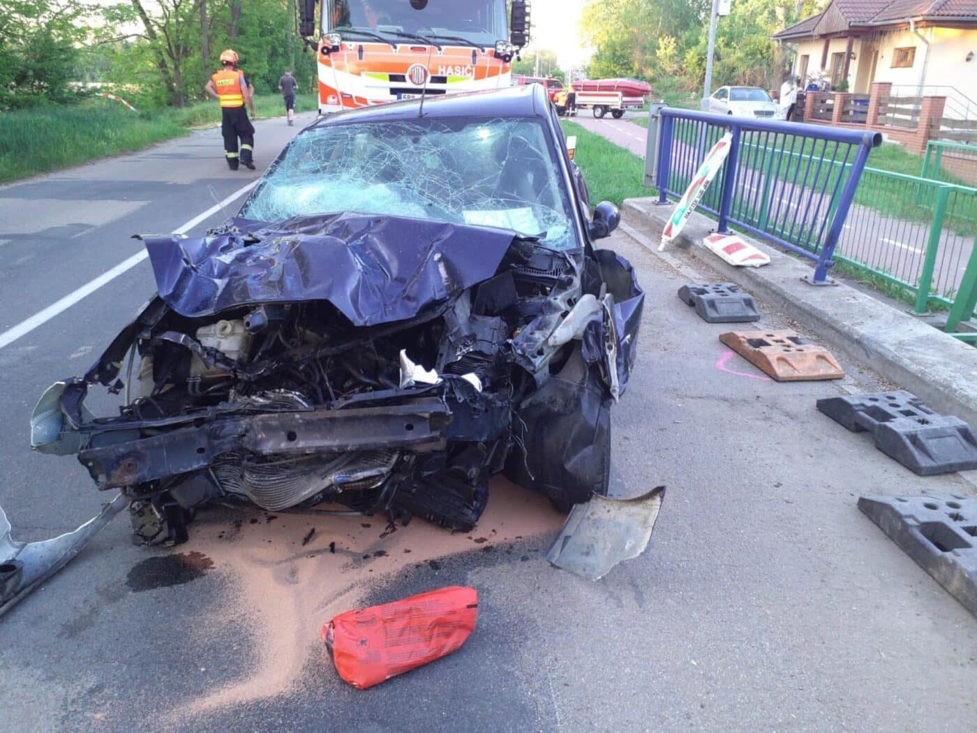 Vážná nehoda na Hodonínsku. Foto: HZS