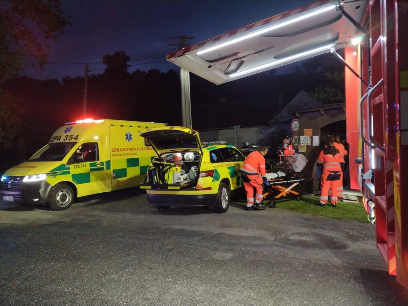 Nehoda v Březinkách - Nectavě. Foto: HZS