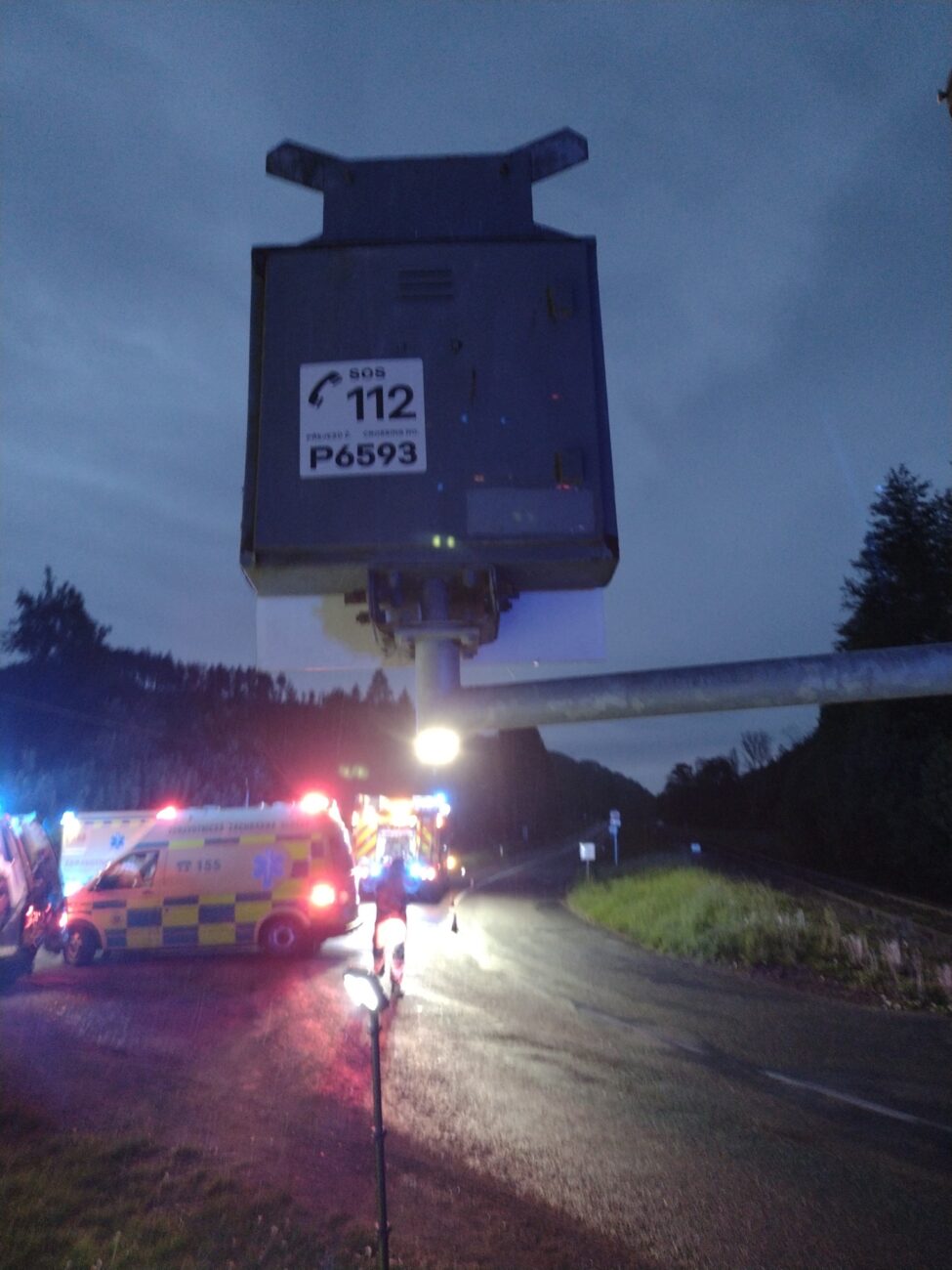 Nehoda v Březinkách - Nectavě. Foto: HZS