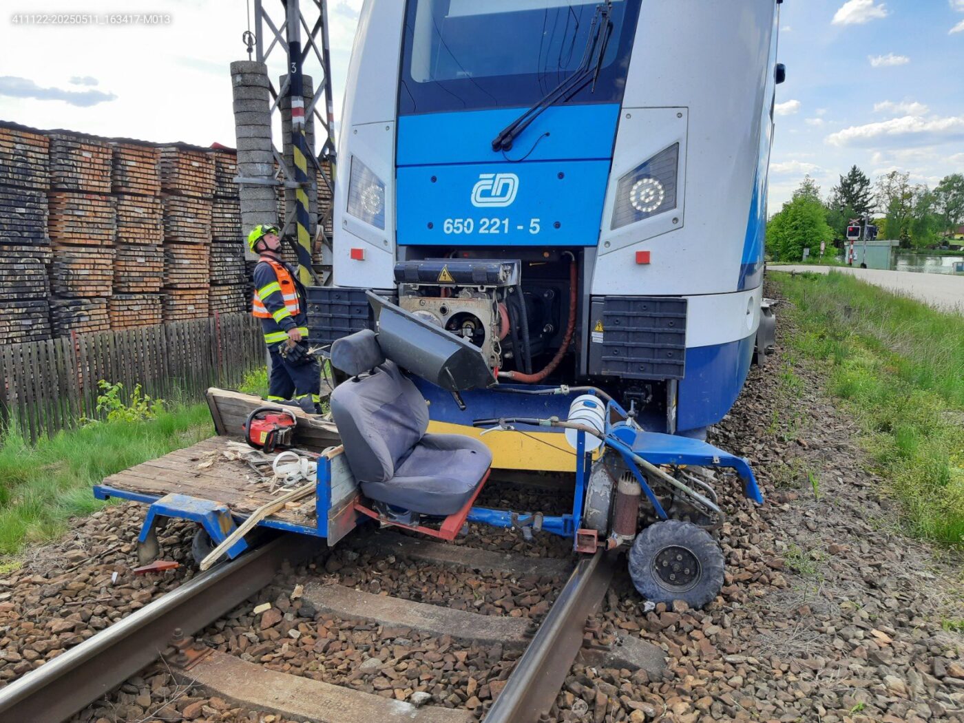 Nehoda v Kardašově Řečici. Foto: SŽ