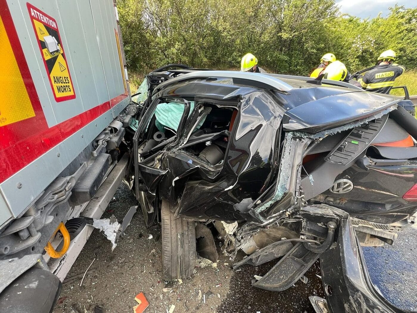 Vážná nehoda u Pražského okruhu. 