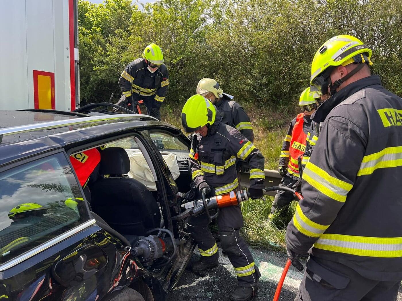 Vážná nehoda u Pražského okruhu. 